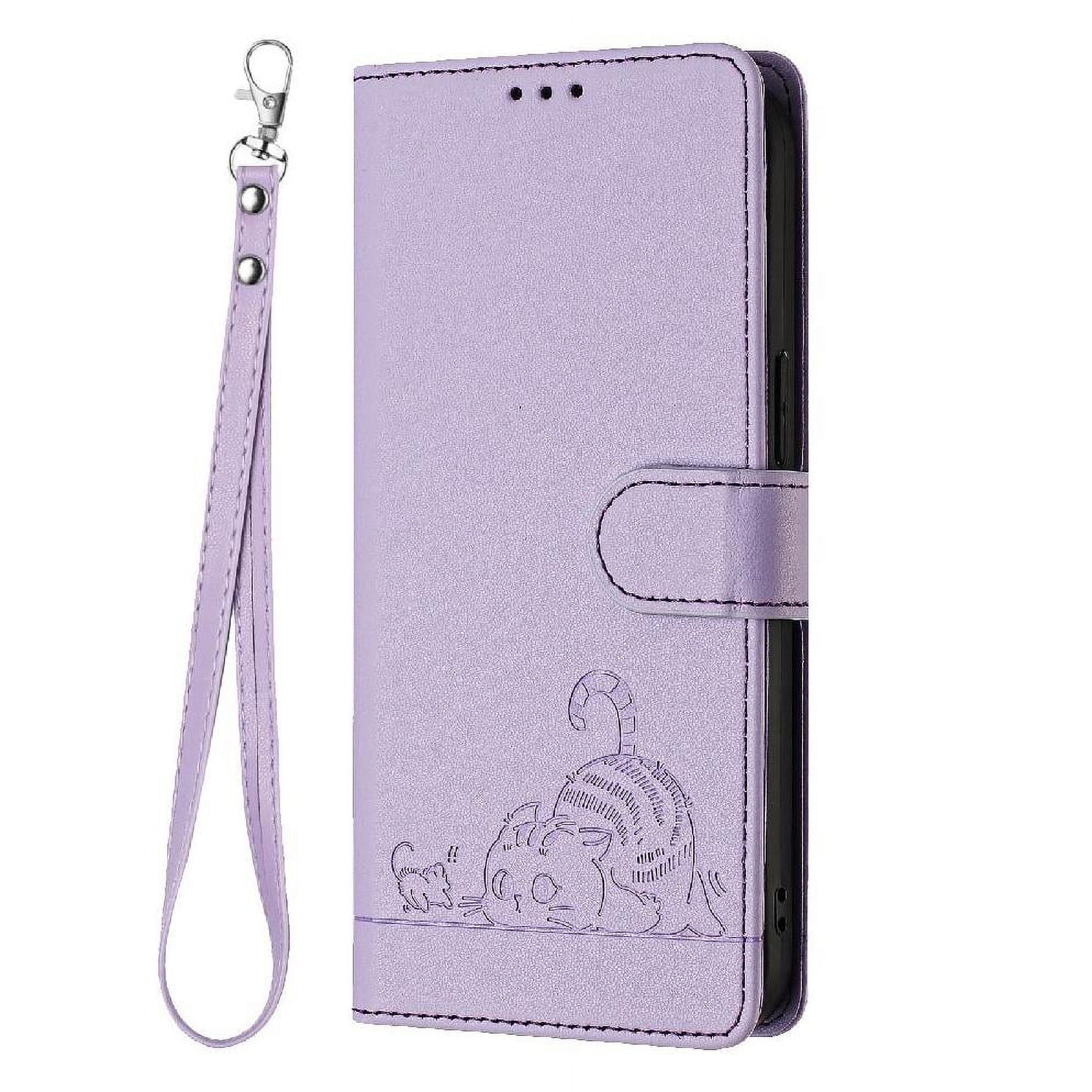 Funda Tipo Cartera Foxdock Para Samsung Galaxy A12 5g/m12 Con Soporte, Ranuras, Rfid, Diseño De Gato