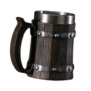 Magideal - Jarra De Cerveza De Barril De Madera, Taza De Café, Taza Para Beber, Adorno, Diseño Vintage, Taza De Cerveza, Artículos Para Beber Para Decoración Del Estilo B