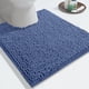 thumbnail image 2 of Alfombra de baño en forma de U, supersuave, peluda y con contorno para el suelo del baño, esponjosa, absorbente de agua, antideslizante, lavable a máquina, secado rápido, 2 of 5