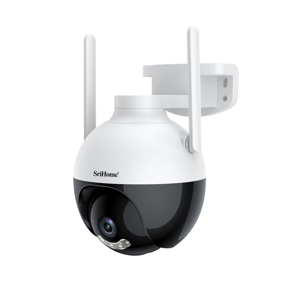 Cámara IP PTZ Srihome SH045 2MP WiFi Exterior 1080P IP66 Visión Nocturna Color