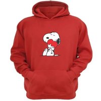 Genérico - Polerón Canguro Snoopy Rojo Talla M Unisex