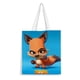 thumbnail image 1 of Zoo Battle Arena Bolso de tela con estampado de lienzo para mujer, bolsa de compras reutilizable y estética, con cremallera interior, regalo para mujer, 35 × 40 cm., 1 of 6