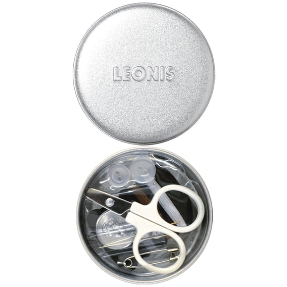 Kit de Costura LEONIS Miniatura Compacto con Tijeras