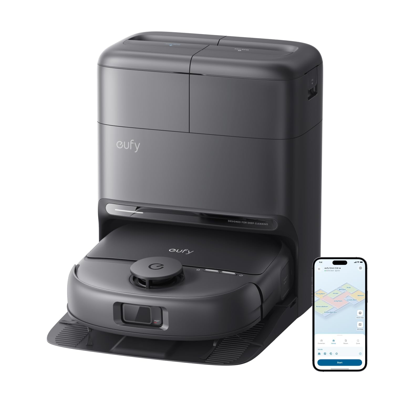 Robot aspirador eufy C28 15000 Pa con funcion de fregado