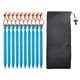 thumbnail image 1 of 10Pcs Profesional Aleación De Aluminio Familia Al Aire Libre Tienda Estaca Clavijas Suelo Clavo Azul Cielo, 1 of 5