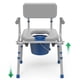 thumbnail image 1 of Cómoda de cama Loyoda con brazo abatible con asiento acolchado, 227 kg, gris, 1 of 6