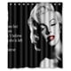 thumbnail image 1 of Cortina de ducha de Marilyn Monroe, juego de cortina de baño con ganchos, tamaño 60 x 72 pulgadas, 1 of 3