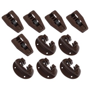 Magideal - 5 Conjuntos Guía De Cajón Y Deslizamiento Juego De Óxido A Prueba De Óxido Partes De Repuesto De Piezas De Reparación De Cajones Para El Cajón Para El