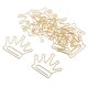 thumbnail image 3 of 12x oro lindo clip de papel marcador de metal fuente de oficina niños 3.5x3cm corona, 3 of 5