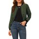 thumbnail image 1 of INSPIRE CHIC Chaqueta Casual de Mujer con Cremallera Chaqueta Bomber Cortavientos con Bolsillos M Verde Oscuro, 1 of 7