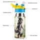 thumbnail image 3 of Mapache Botella de Agua con Tapa Pop Top de Un Toque, Acero Inoxidable, a Prueba de Fugas, para Deportes, Botella Infantil azul 12 oz, 3 of 6