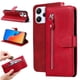 thumbnail image 2 of Funda con Cremallera para Xiaomi Poco M6 Pro 5G, Carcasa Cartera de Cuero PU con Soporte y Tarjetero, 2 of 6