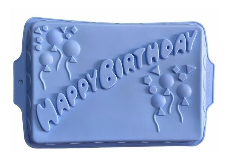 Genérico - Molde De Silicona Moldes Silicona Molde Happy Birthday