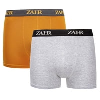 Zahr - Pack De 2 Boxers Naranjo Y Gris