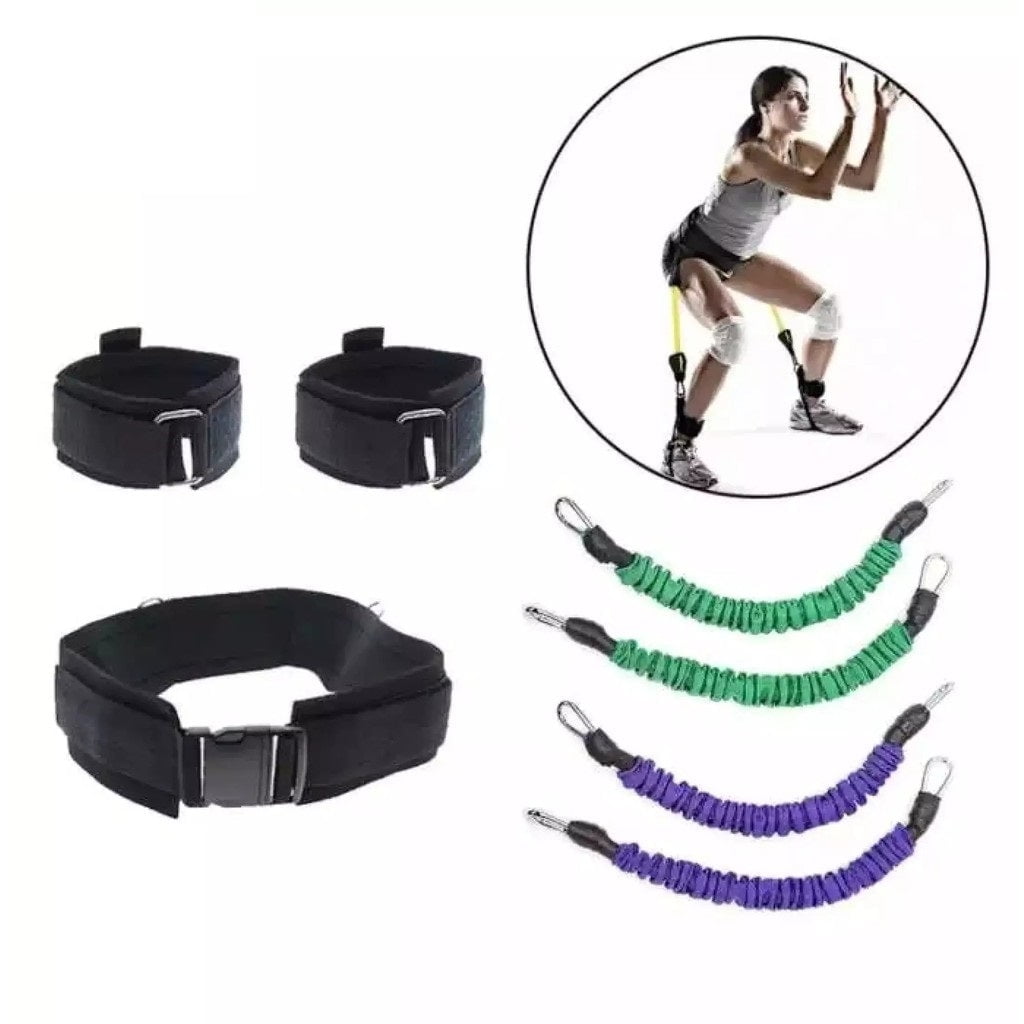 Inaltum Fitness - Cinturón Resistencia Tubos Manos Pies 4 Tubos Fitness