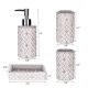 thumbnail image 2 of Juego de accesorios de baño Wodlo Groovy Ceramic de 4 piezas, 2 of 9