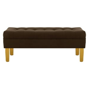 Bodevir - Banqueta Wood 2C Felpa 01 Chocolate