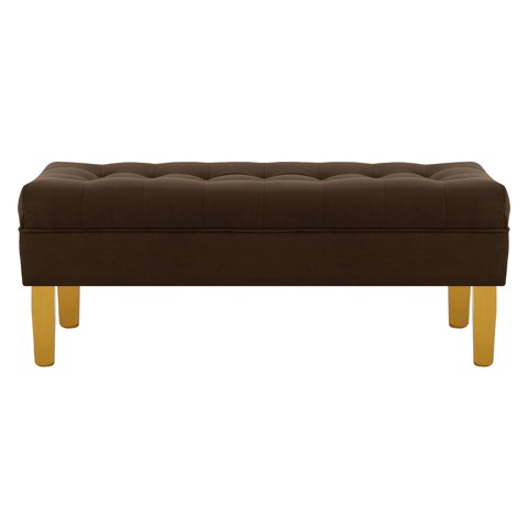 Bodevir - Banqueta Wood 2C Felpa 01 Chocolate