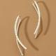 thumbnail image 1 of Minimalist Ear Climber Earrings Long Copper Climbers Crawler Bar Studs 1 Pair, 1 of 4