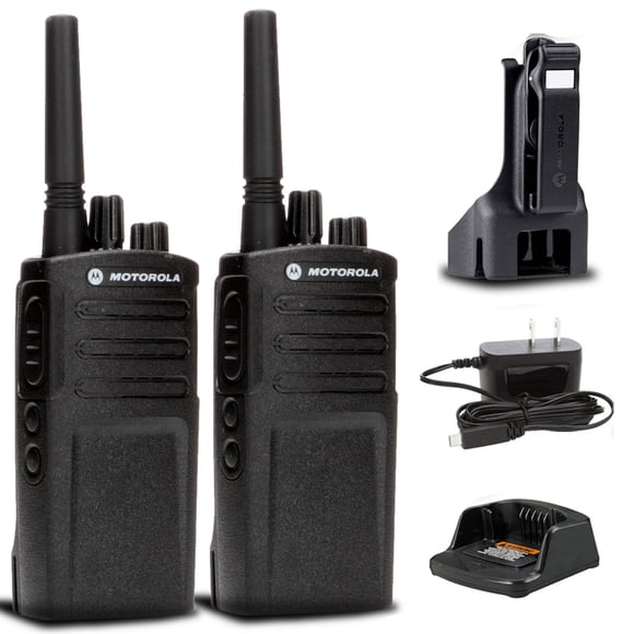 2 radios empresariales bidireccionales Motorola RMV2080 in situ