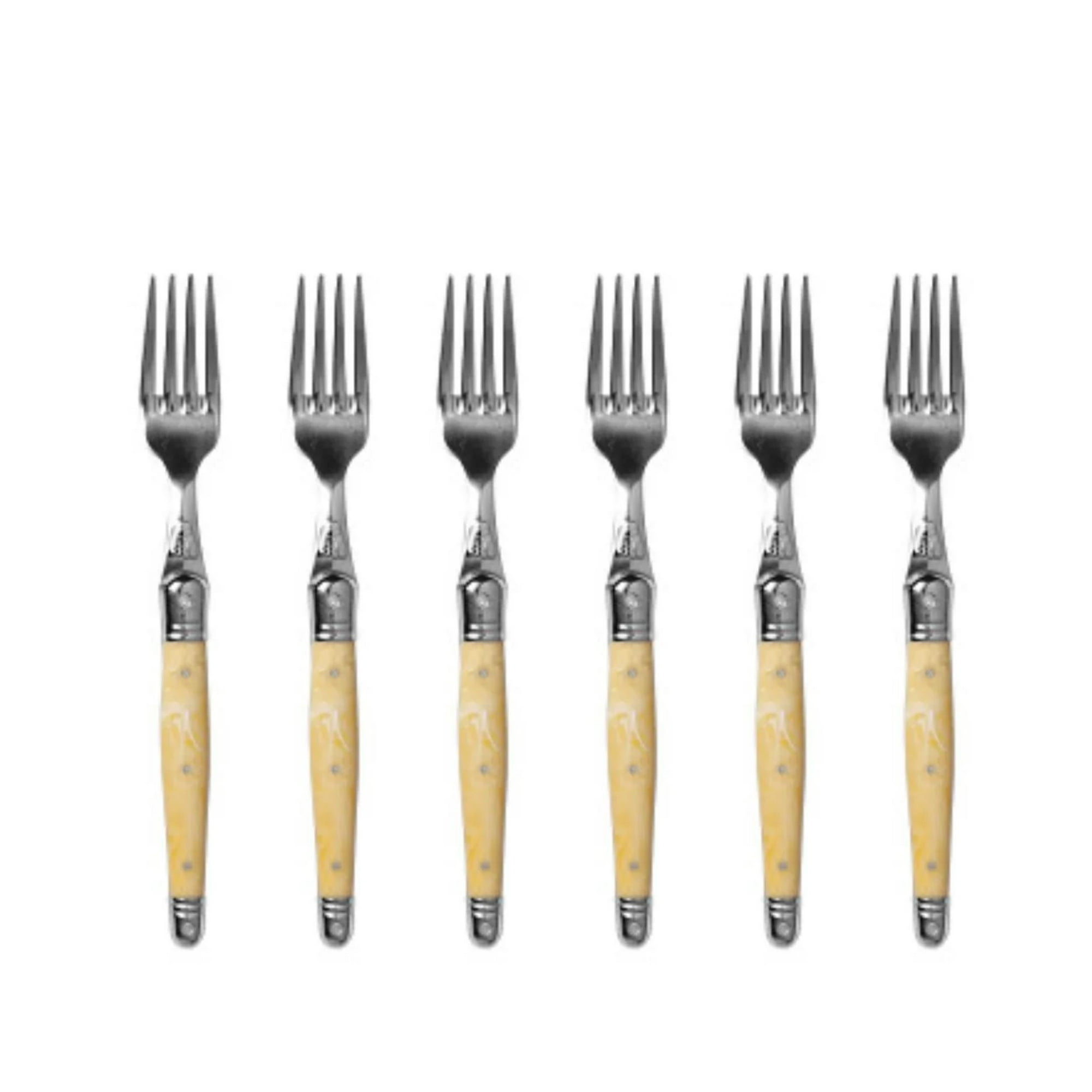 Laguiole Jean Dubost - Set 6 Tenedores Marmol