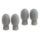 thumbnail image 5 of 4pcs Silicona Drum Stick Head Sleeve Drumstick Rubber Case Cover Gris, 5 of 5
