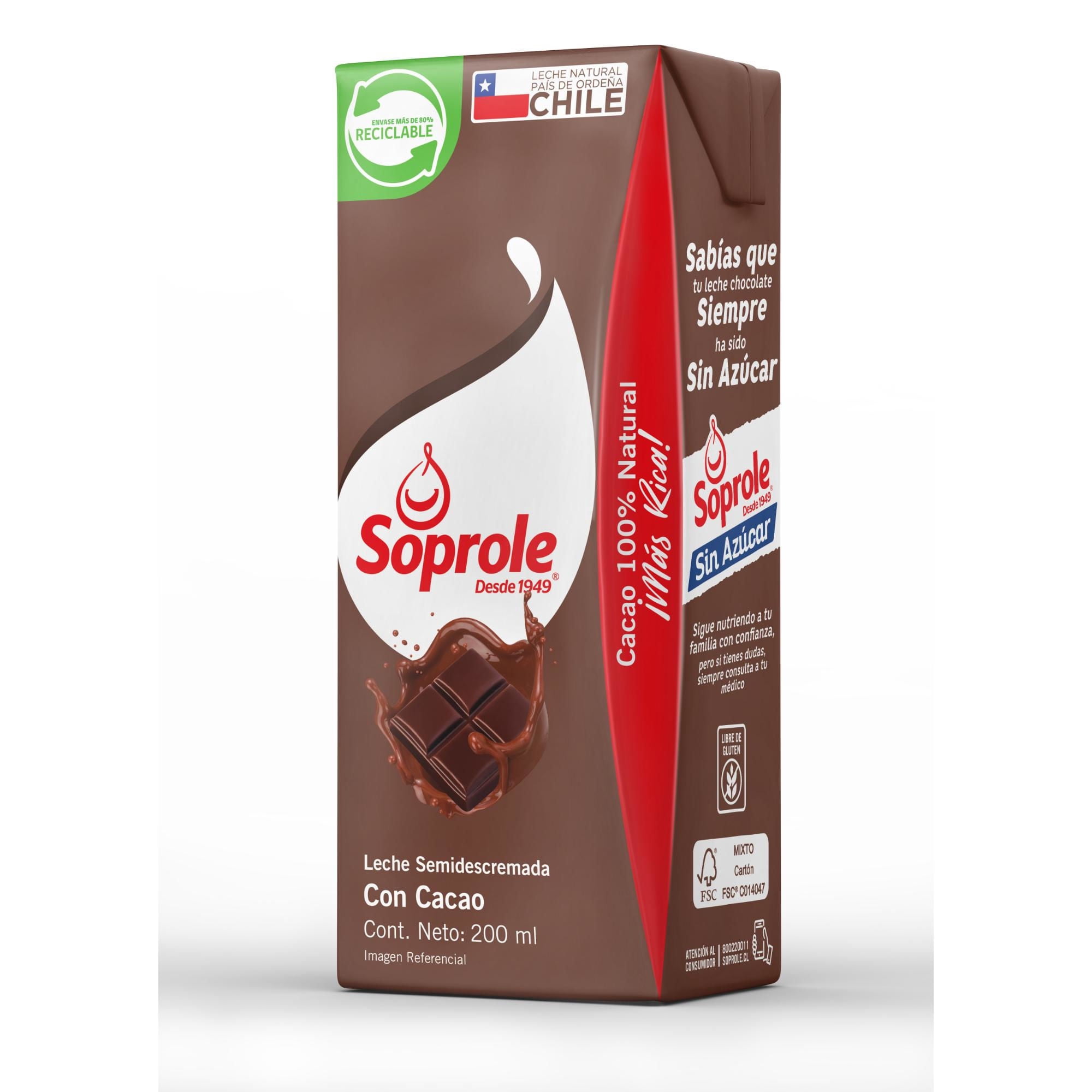 Leche Semidescremada Chocolate 200 ml Soprole