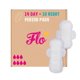 thumbnail image 1 of Almohadillas menstruales FLO Bamboo con alas para 14 días, 10 noches, 24 unidades, 1 of 8