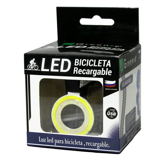 Luz Led Bicicleta Recargable USB / Circular