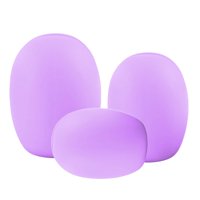 Ioensy - 3 Protectores De Silicona Para Brochas De Maquillaje, Fáciles De Limpiar, Reutilizables, Morado Claro