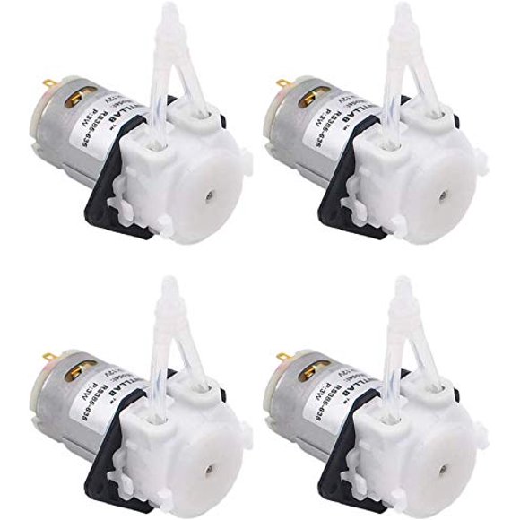 Bomba peristáltica de líquido INTLLAB 12V DC, 4 piezas, 5-100 ml/min
