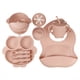 thumbnail image 1 of Baby Led Weaning Food Set| Baby Feeding Supplies| Toddler Food Set| Silicone Bib, Bowl, Sippy Cup With Snack Lid, Divided Fox Plate And Utensils| First Stage Of Life, 1 of 5