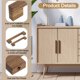 thumbnail image 4 of Uxcell 2 Paquete de Tiradores de Madera para Cajones, Tiradores de Gabinete de Madera Cuadrados de 4 Pulgadas con Tornillos para Cocina, Tocador, Armarios, Puerta de Alacena, Nogal Oscuro, 4 of 7