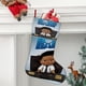 thumbnail image 2 of Bebé Jefe: Niño Africano Tema: Calcetines de Navidad, fino lino blanco para colgar en escaleras y chimenea, decoración navideña para el hogar, regalo de Navidad. 54cm × 38cm, 2 of 5