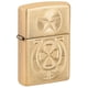 thumbnail image 1 of Encendedor de bolsillo Zippo Lucky Horseshoe, diseño de latón pulido, 1 of 5