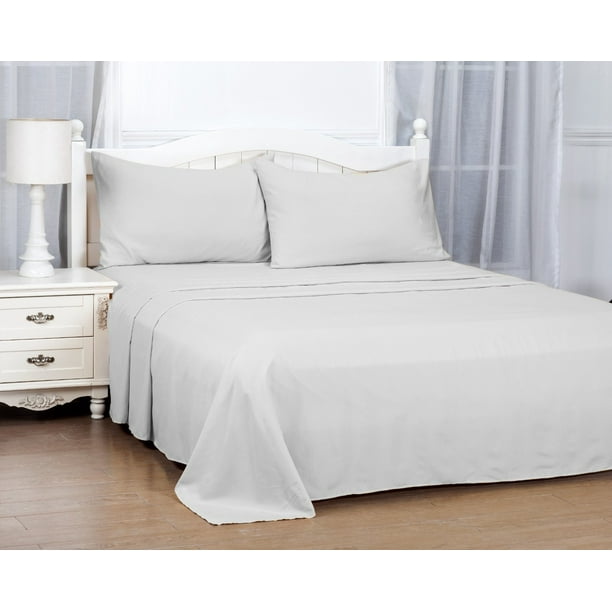 Set de Sábanas 1.5 Plazas Gris Claro
