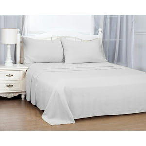 Clems - Set De Sábanas 1.5 Plazas Gris Claro