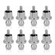 thumbnail image 1 of Tapones anti‑polvo RCA Monosaudio 8 piezas con baño de rodio, 1 of 7