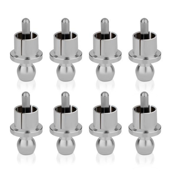Tapones anti‑polvo RCA Monosaudio 8 piezas con baño de rodio