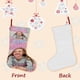 thumbnail image 3 of Like Nastya Tema: Calcetines de Navidad, fino lino blanco para colgar en escaleras y chimenea, decoración navideña para el hogar, regalo de Navidad.54cm×38cm, 3 of 5