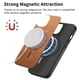 thumbnail image 4 of Magnetic Slim Case for Honor 300 Ultra with Camera Guard & Anti-Scratch Back Brown, 4 of 5