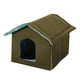 thumbnail image 3 of Refugio Para Gatos Callejeros, Resistente A La Intemperie, Cama Cálida Para Invierno, Tienda Tipo Cueva, Casa Plegable Para Gatos, 3 of 5