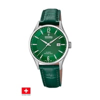 Reloj F20007/5 Festina Swiss Verde Hombre Correa Clasico