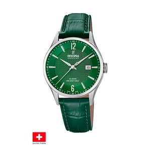 Reloj F20007/5 Festina Swiss Verde Hombre Correa Clasico