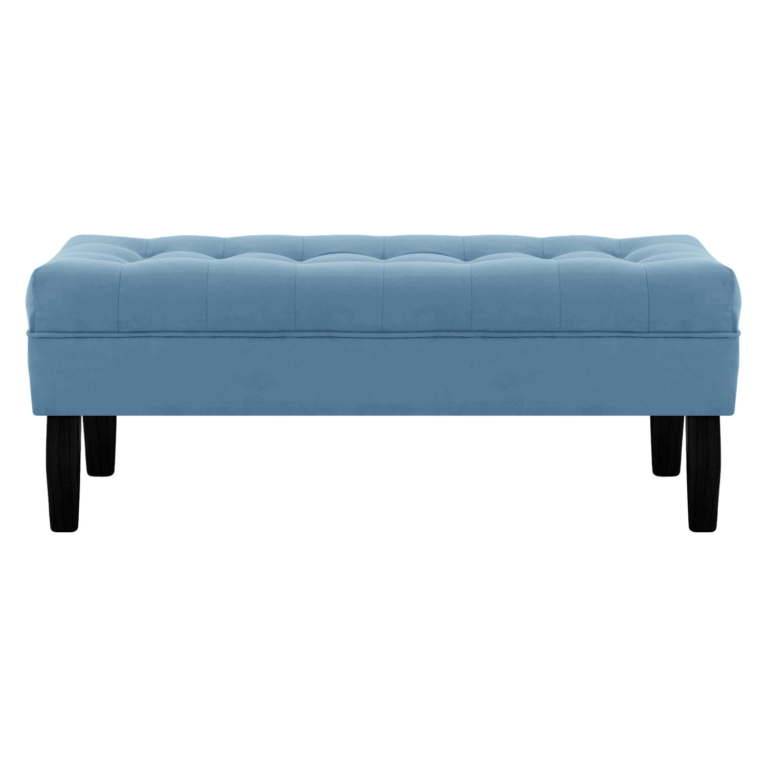 Bodevir - Banqueta Wood 2c Felpa 00 Azul Petroleo