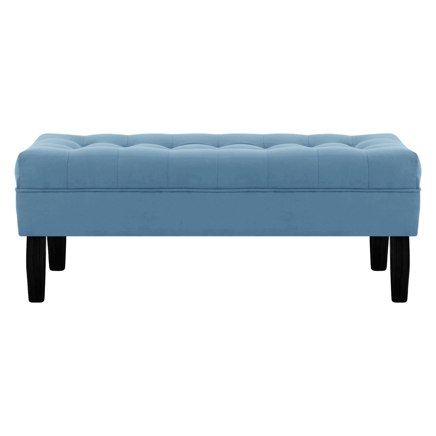 Bodevir - Banqueta Wood 2C Felpa 00 Azul Petroleo