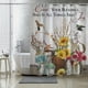 thumbnail image 2 of 1pc Country Retro Flower Shower Curtain - Farmhouse Bathroom Decor with Waterproof Polyester Fabric and Hooks - 70.87inch x 70.87inch, 2 of 4