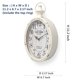 thumbnail image 2 of Reloj de pared Mterry, retro, ovalado, diseño antiguo, 28,4 x 17 cm, 2 of 7