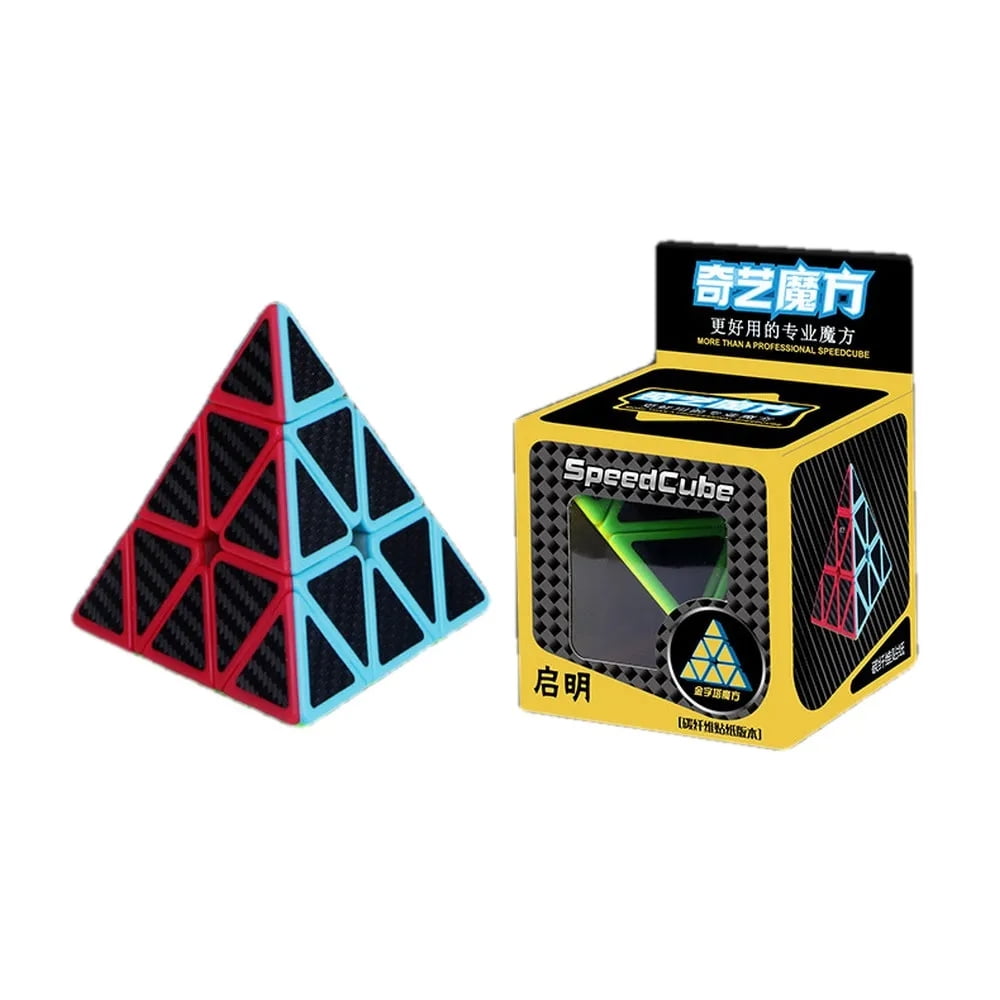 Otuti - Cubo Rubik Pirámide Qiyi Fibra De Carbono Speedcube