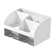 thumbnail image 2 of Organizador De Escritorio Con Cajones, Soporte De Almacenamiento Para Brochas De Maquillaje, Para Dormitorio, Baño, Blanco, 2 of 3